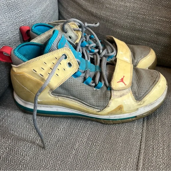 Nike Air Jordan Basketball Shoes Men's Size 10 Blue White Evolution 85 Sneakers - Picture 9 of 10